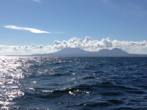 Mt Edgecumbe over Sitka Sound